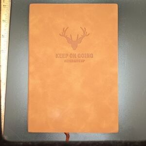 BROWN Leather journal notebook manifest diary personalized planner organization